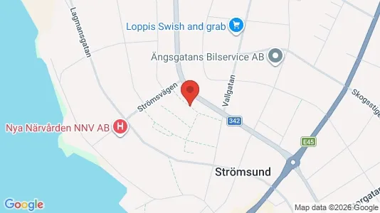 Apartments for rent i Strömsund - kort over placeringen