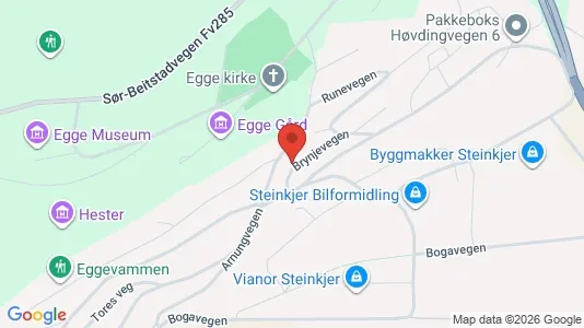 Apartments for rent i Steinkjer - kort over placeringen