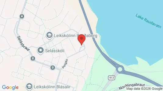 Apartments for rent i Reykjavík Árbær - kort over placeringen
