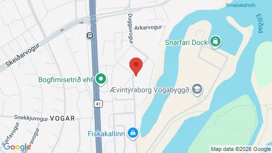 Apartments for rent i Reykjavík Laugardalur - kort over placeringen