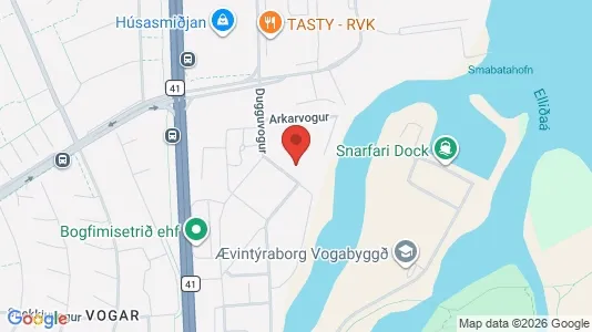 Apartments for rent i Reykjavík Laugardalur - kort over placeringen