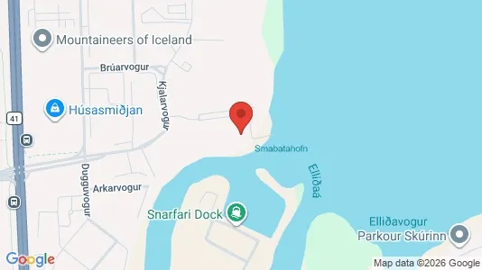 Apartments for rent i Reykjavík Laugardalur - kort over placeringen