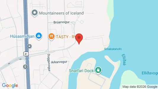 Apartments for rent i Reykjavík Laugardalur - kort over placeringen