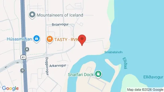 Apartments for rent i Reykjavík Laugardalur - kort over placeringen