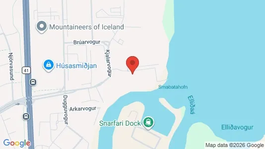Apartments for rent i Reykjavík Laugardalur - kort over placeringen