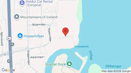 Apartments for rent i Reykjavík Laugardalur - kort over placeringen