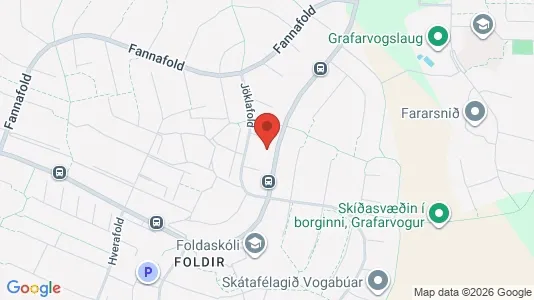 Apartments for rent i Reykjavík Grafarvogur - kort over placeringen
