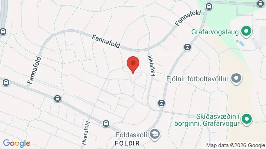 Apartments for rent i Reykjavík Grafarvogur - kort over placeringen