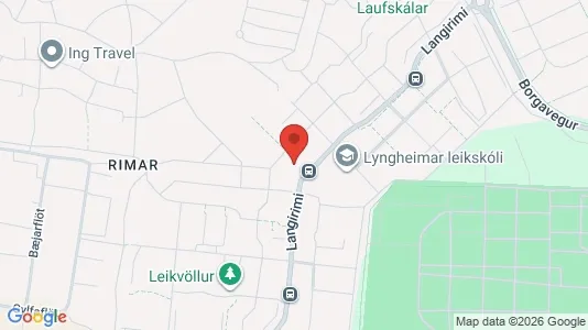 Apartments for rent i Reykjavík Grafarvogur - kort over placeringen