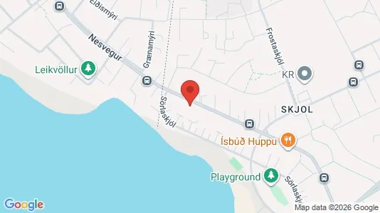 Apartments for rent i Reykjavík Vesturbær - kort over placeringen