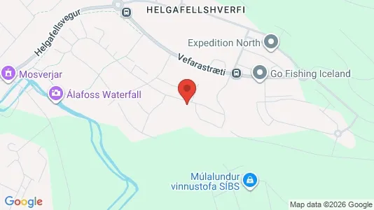 Apartments for rent i Mosfellsbær - kort over placeringen