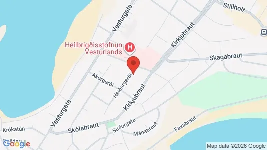 Apartments for rent i Akranes - kort over placeringen