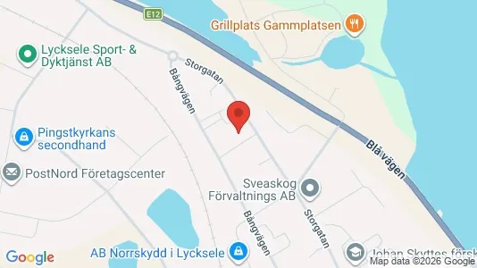 Apartments for rent i Lycksele - kort over placeringen