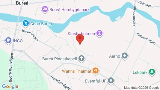 Apartments for rent i Skellefteå - kort over placeringen