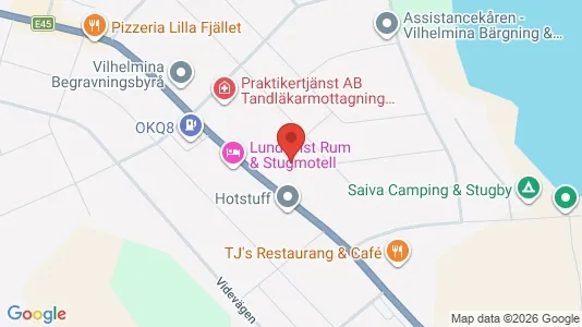 Apartments for rent i Vilhelmina - kort over placeringen