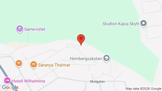 Apartments for rent i Vilhelmina - kort over placeringen