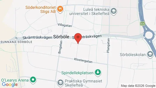 Apartments for rent i Skellefteå - kort over placeringen