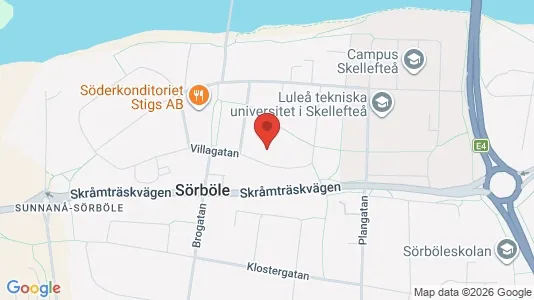 Apartments for rent i Skellefteå - kort over placeringen