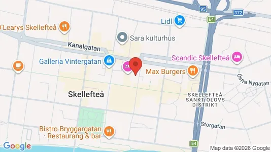 Apartments for rent i Skellefteå - kort over placeringen