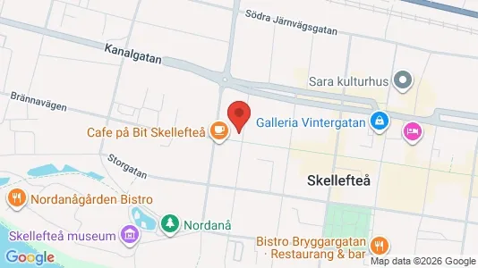 Apartments for rent i Skellefteå - kort over placeringen