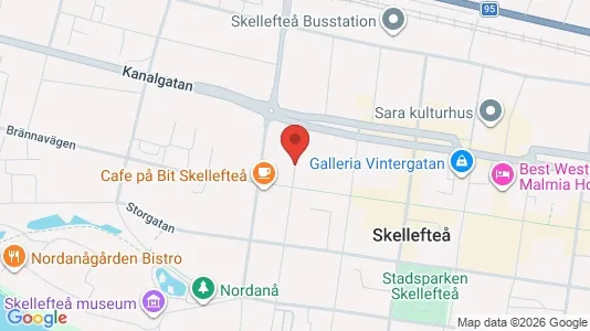 Apartments for rent i Skellefteå - kort over placeringen