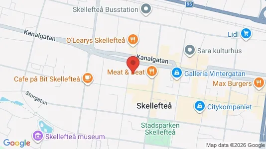 Apartments for rent i Skellefteå - kort over placeringen