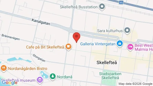Apartments for rent i Skellefteå - kort over placeringen