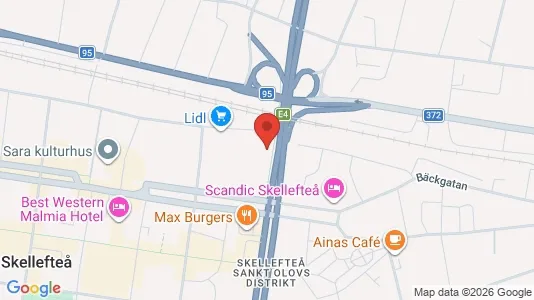Apartments for rent i Skellefteå - kort over placeringen