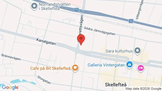 Apartments for rent i Skellefteå - kort over placeringen