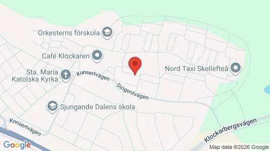 Apartments for rent i Skellefteå - kort over placeringen