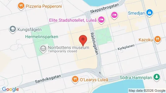 Apartments for rent i Luleå - kort over placeringen