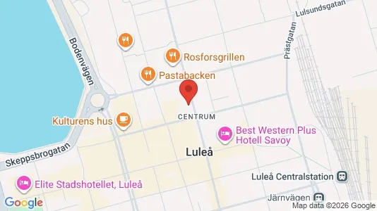 Apartments for rent i Luleå - kort over placeringen