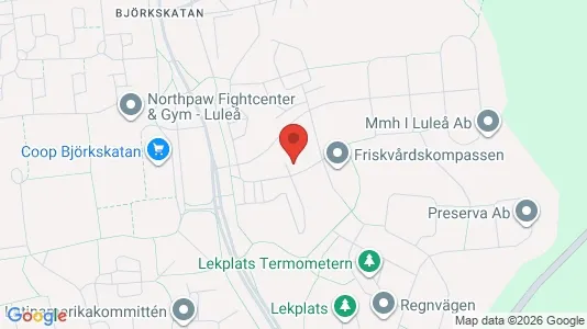 Apartments for rent i Luleå - kort over placeringen