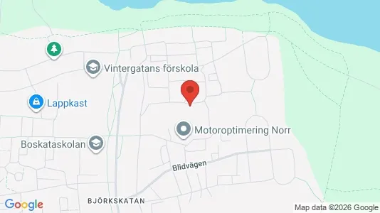 Apartments for rent i Luleå - kort over placeringen