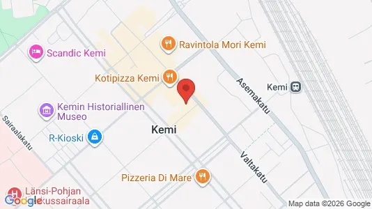Apartments for rent i Kemi - kort over placeringen