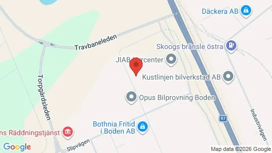 Apartments for rent i Boden - kort over placeringen
