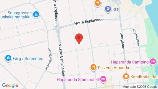 Apartments for rent i Haparanda - kort over placeringen
