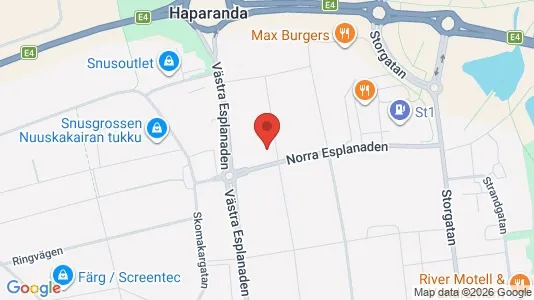 Apartments for rent i Haparanda - kort over placeringen