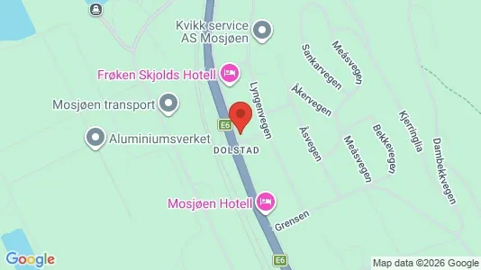 Rooms for rent i Vefsn - kort over placeringen
