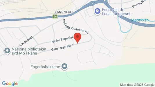 Rooms for rent i Rana - kort over placeringen