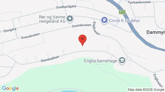Apartments for rent i Rana - kort over placeringen