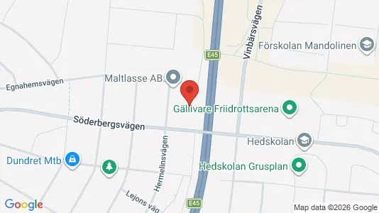 Apartments for rent i Gällivare - kort over placeringen