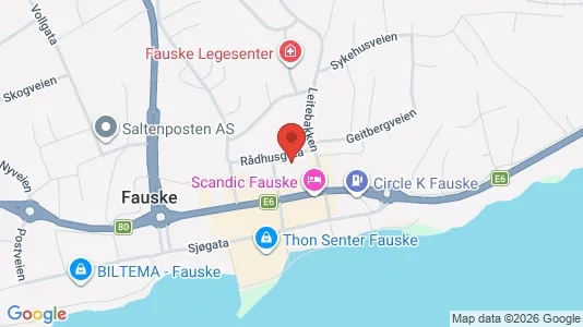 Apartments for rent i Fauske - kort over placeringen