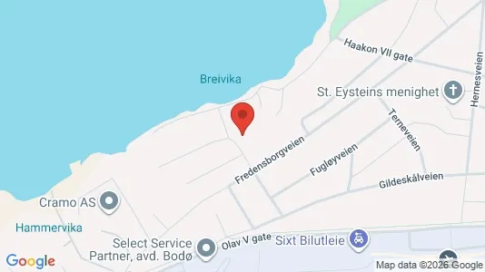 Apartments for rent i Bodø - kort over placeringen