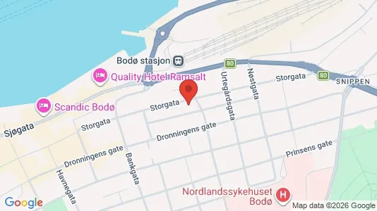 Apartments for rent i Bodø - kort over placeringen
