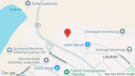 Apartments for rent i Bodø - kort over placeringen