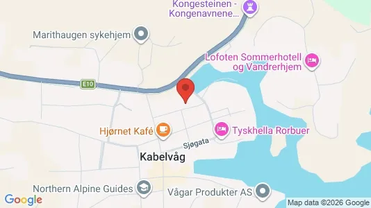 Rooms for rent i Vågan - kort over placeringen