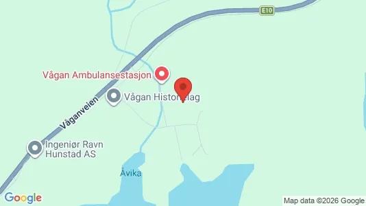Apartments for rent i Vågan - kort over placeringen