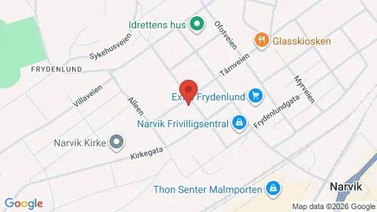 Apartments for rent i Narvik - kort over placeringen
