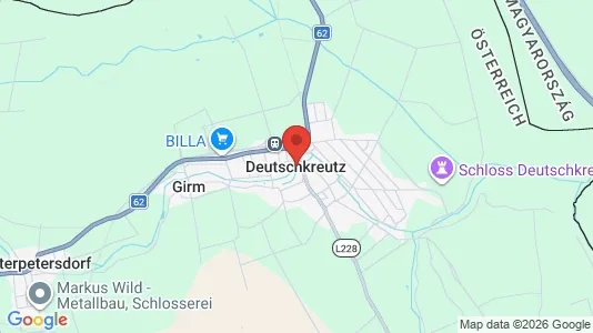 Apartments for rent i Deutschkreutz - kort over placeringen